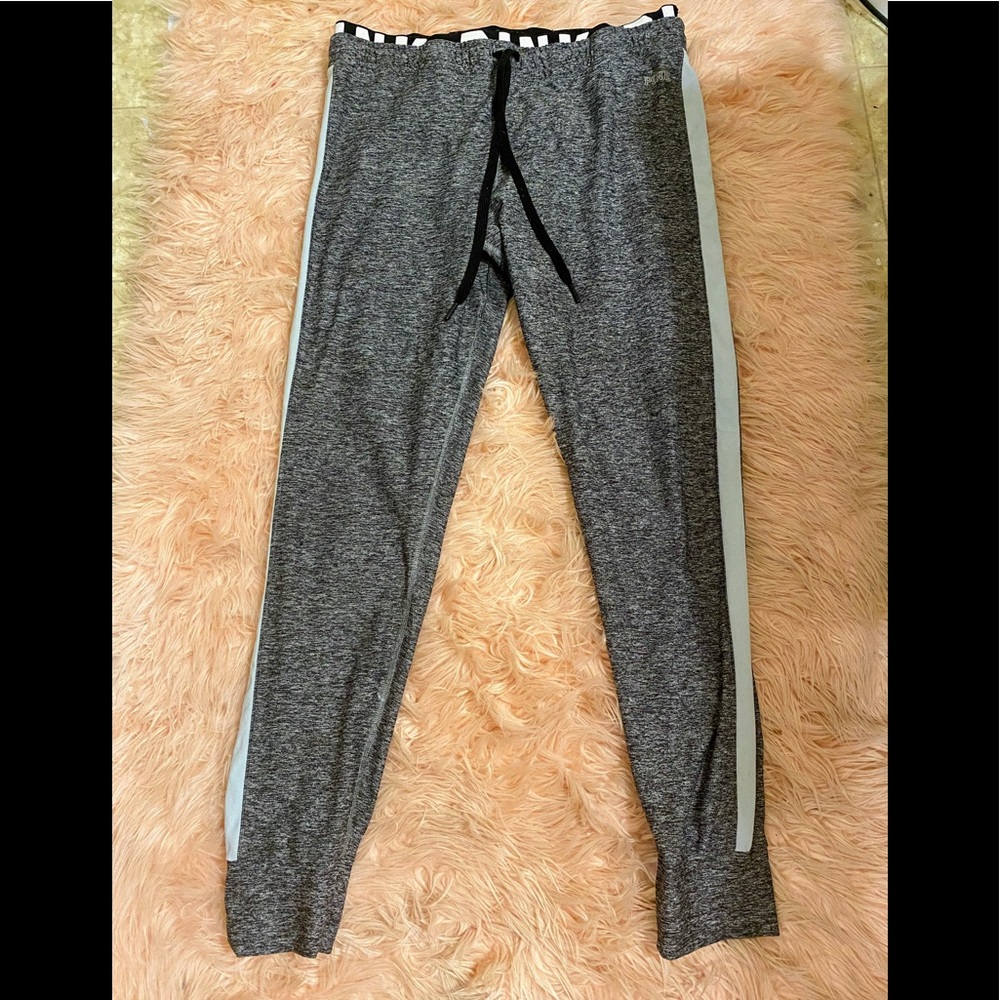 VS Steel Gray ULTIMATE Yoga Pants w/  Blue Stripe